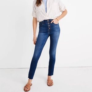 Madewell 10" High-Rise Skinny Crop Jeans: Button-Front TENCEL™ Denim Edition